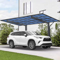 [10X17FT] Alora Extra-Large Heavy-Duty Outdoor Aluminum Single Side Carport With Galvanized Metal Roof (SAK31279) – SAKSBY WH
