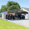[20X20FT] Alora Heavy-Duty Extra-Large 2 Car Metal Carport Kit For Cars, Boats, And Trucks (SAK46135) – SAKSBY WHOLESALE
