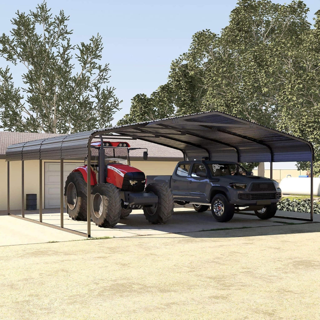 [20X20FT] Alora Heavy-Duty Extra-Large 2 Car Metal Carport Kit For Cars, Boats, And Trucks (SAK46135) – SAKSBY WHOLESALE, vie