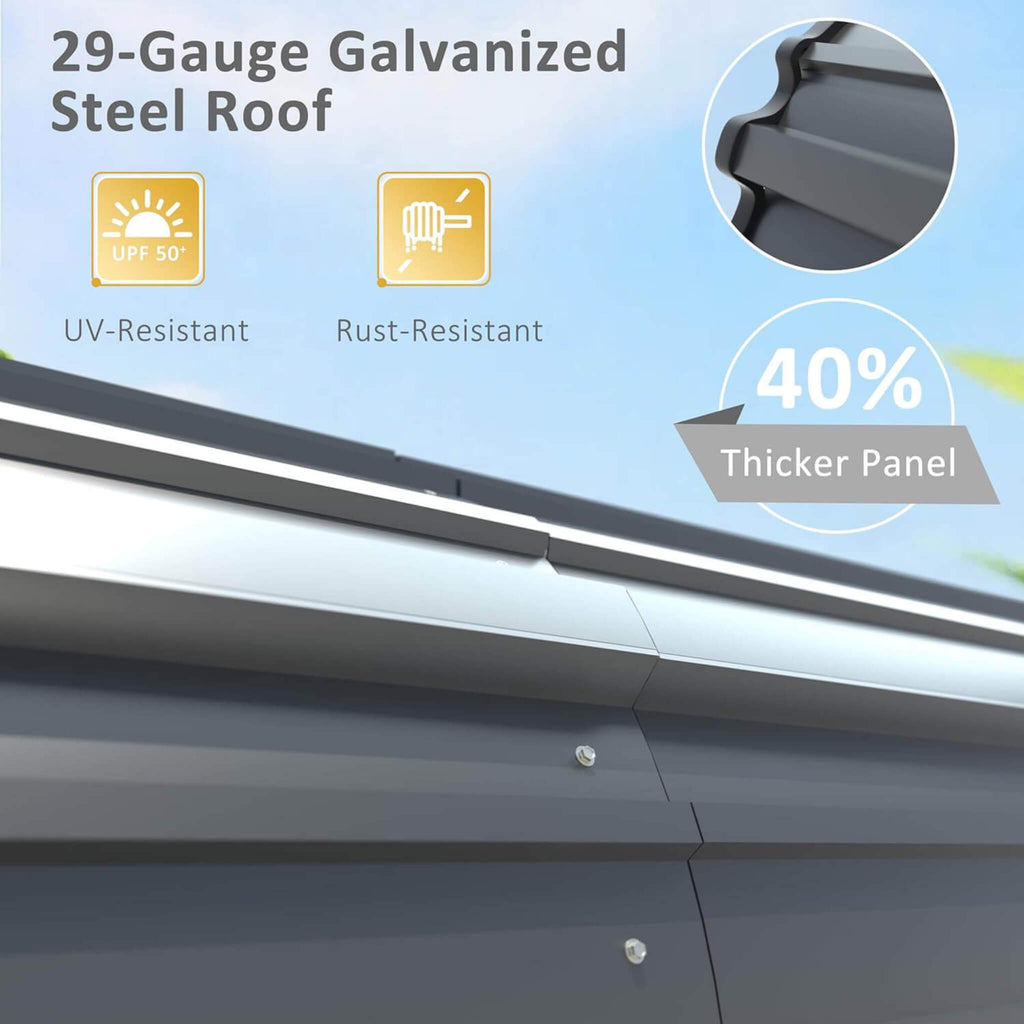 [20X20FT] Alora Heavy-Duty Extra-Large 2 Car Metal Carport Kit For Cars, Boats, And Trucks (SAK46135) – SAKSBY WHOLESALE, vie