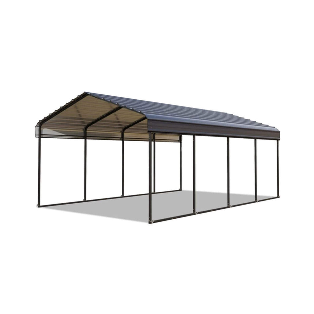 [12X25FT] Alora Heavy-Duty Extra-Large Multi Vehicle Carport Kit With Galvanized Steel Roof (SAK37514) – SAKSBY WHOLESALE, vi