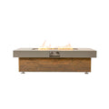 Alora Luxury 48-Inch Outdoor Wood Grain Iron Fire Pit Table With Lava Rocks (SAK37905) – SAKSBY WHOLESALE