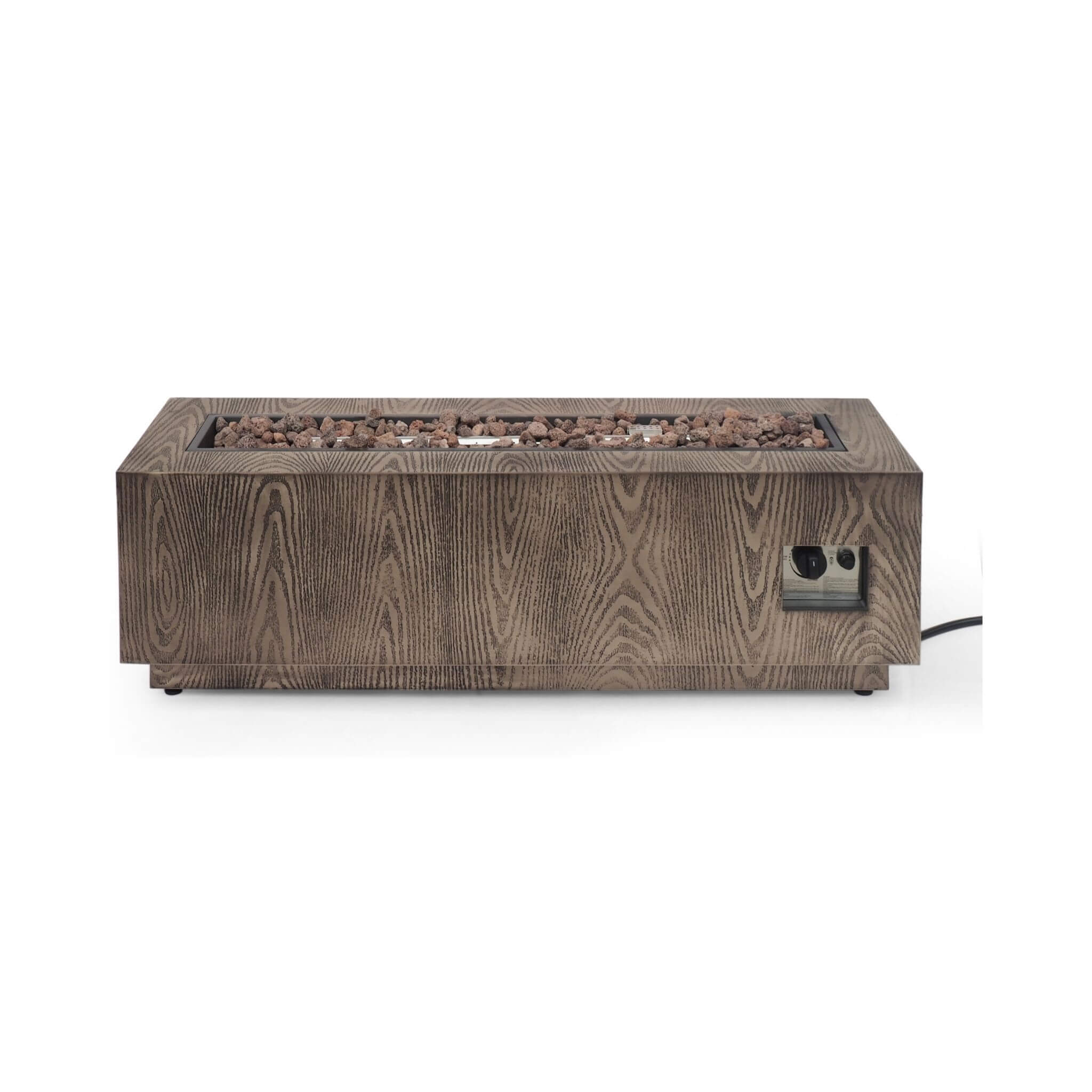 Alora 48-Inch Modern 50K BTU Outdoor Rectangular Propane Gas Fire Pit With Lava Rocks (SAK82521) – SAKSBY WHOLESALE