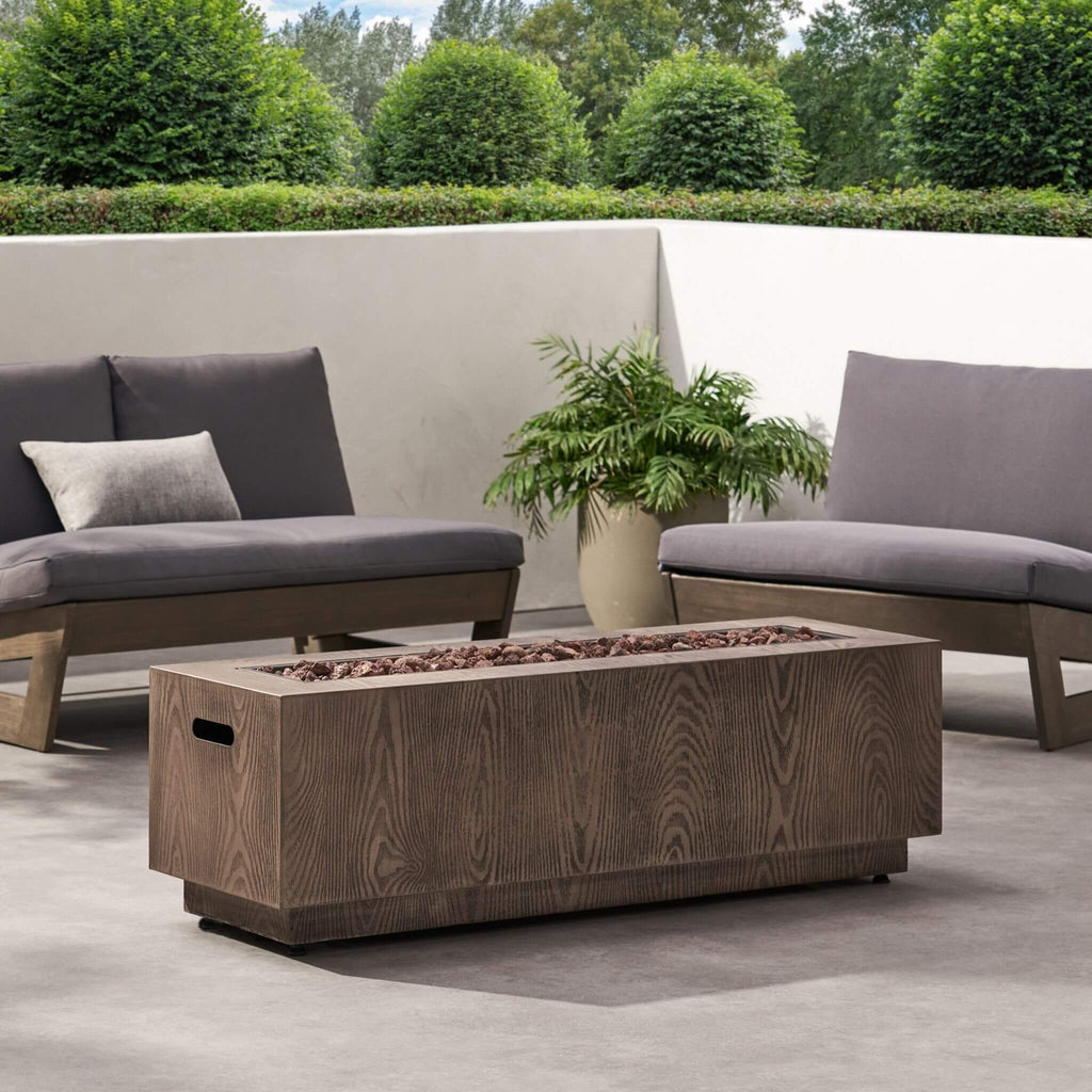 Alora 48-Inch Modern 50K BTU Outdoor Rectangular Propane Gas Fire Pit With Lava Rocks (SAK82521) – SAKSBY WHOLESALE, view 8