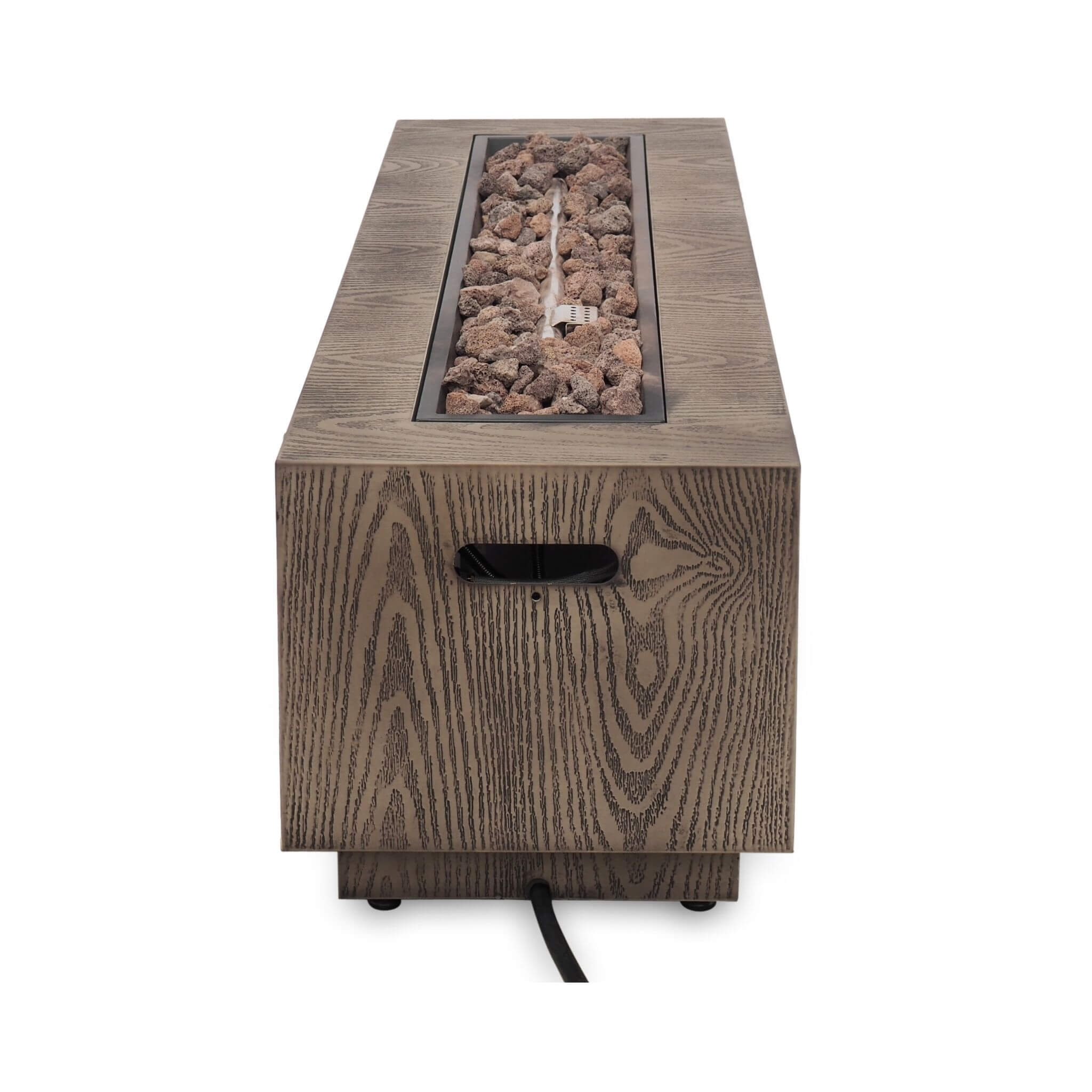 Alora 48-Inch Modern 50K BTU Outdoor Rectangular Propane Gas Fire Pit With Lava Rocks (SAK82521) – SAKSBY WHOLESALE, view 3