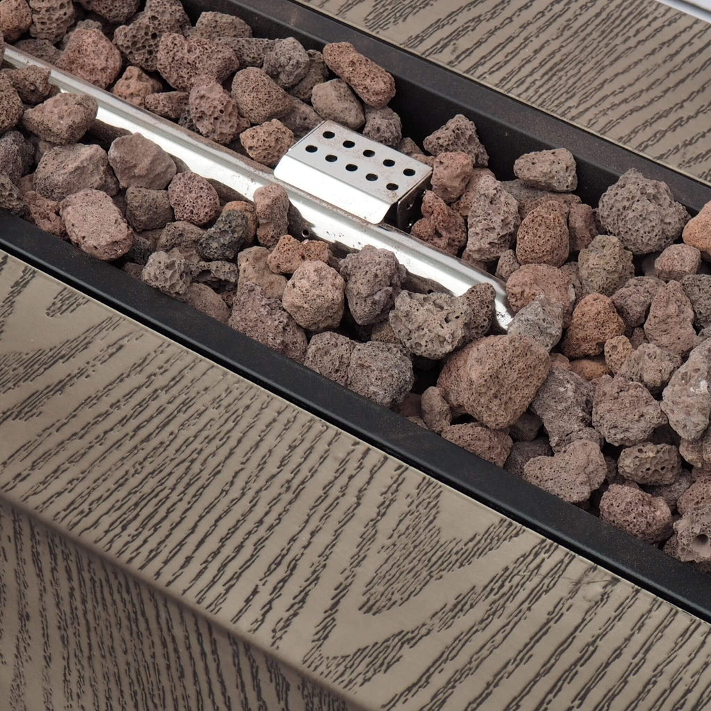 Alora 48-Inch Modern 50K BTU Outdoor Rectangular Propane Gas Fire Pit With Lava Rocks (SAK82521) – SAKSBY WHOLESALE, view 10