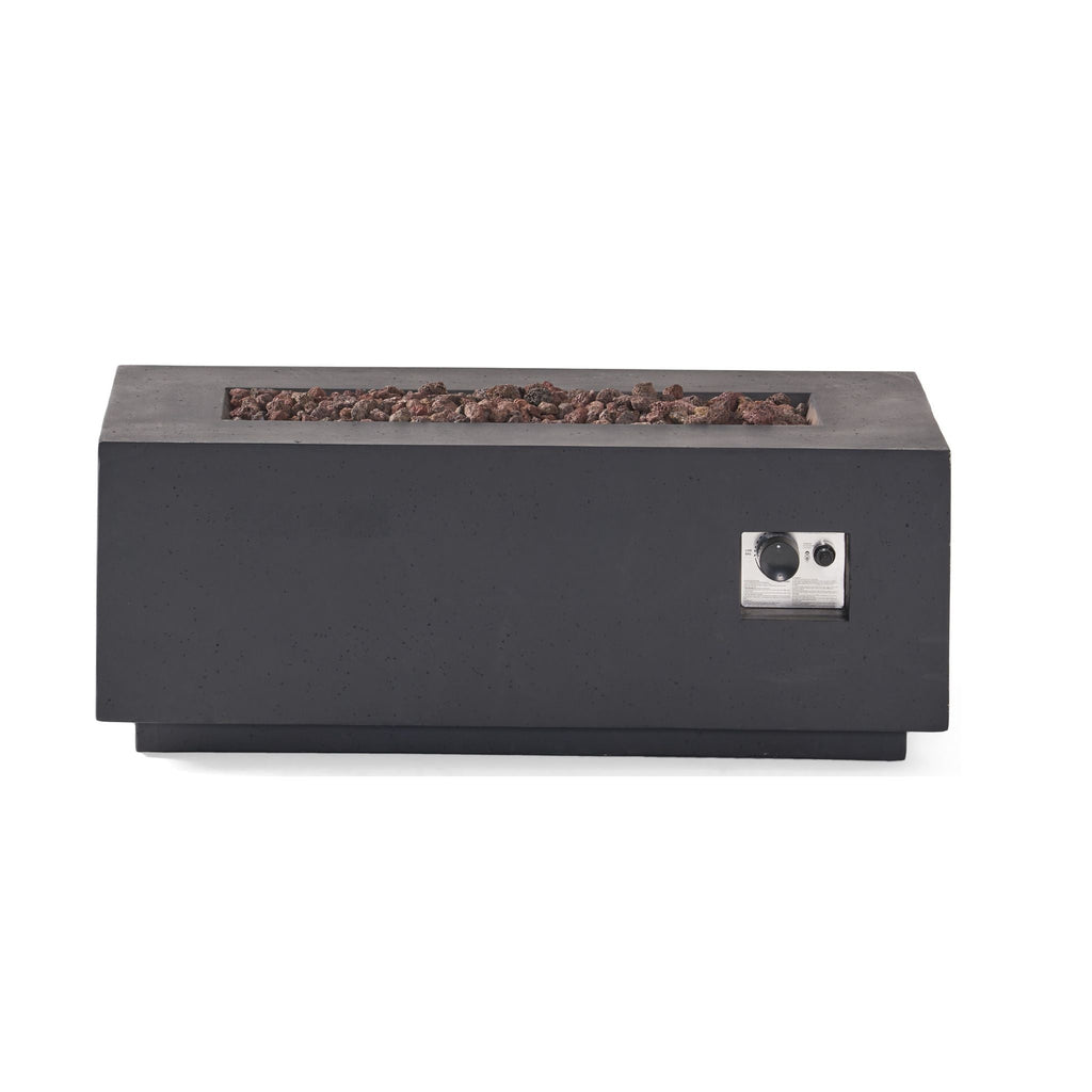 Alora Premium Outdoor Contemporary 40K BTU Rectangular Propane Gas Fire Pit Table (SAK96153) – SAKSBY WHOLESALE