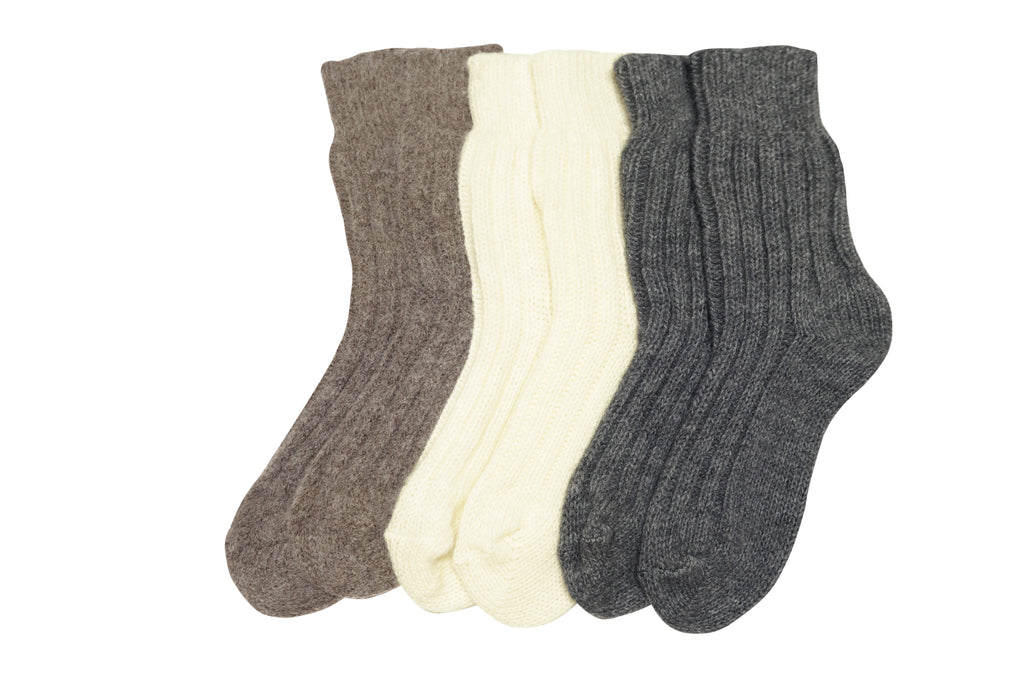 tittimitti tittimitti® Women’s Alpaca Wool Socks 1 Pair – Soft Warm Winter Crew Socks (Made in Italy) — lifestyle context