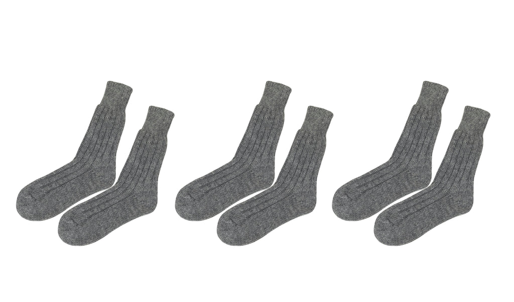 tittimitti tittimitti® Men’s Alpaca Wool Socks 3-Pack – Soft Warm Winter Crew Socks (Made in Italy) — alternative angle