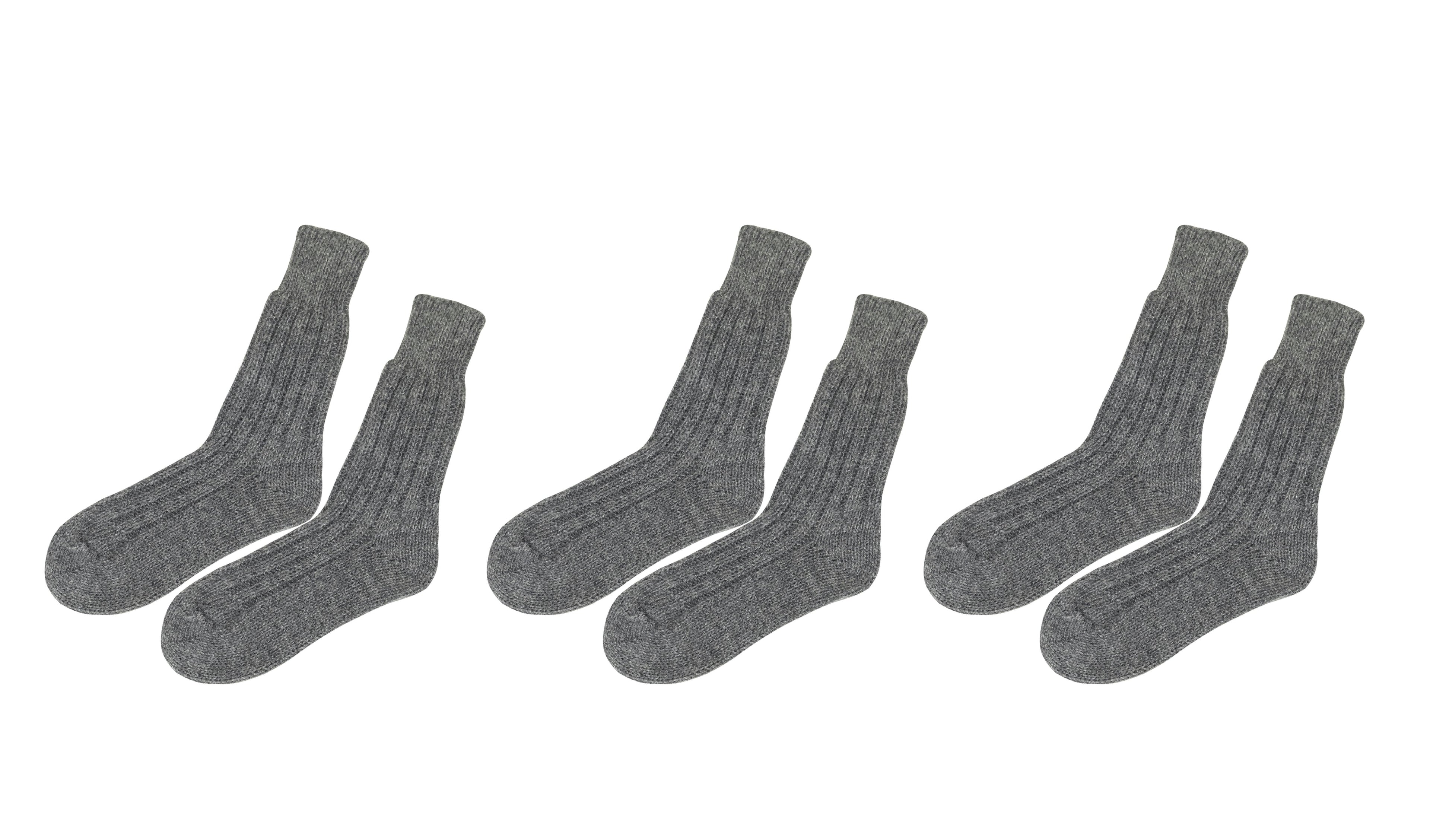 tittimitti tittimitti® Men’s Alpaca Wool Socks 3-Pack – Soft Warm Winter Crew Socks (Made in Italy) — alternative angle
