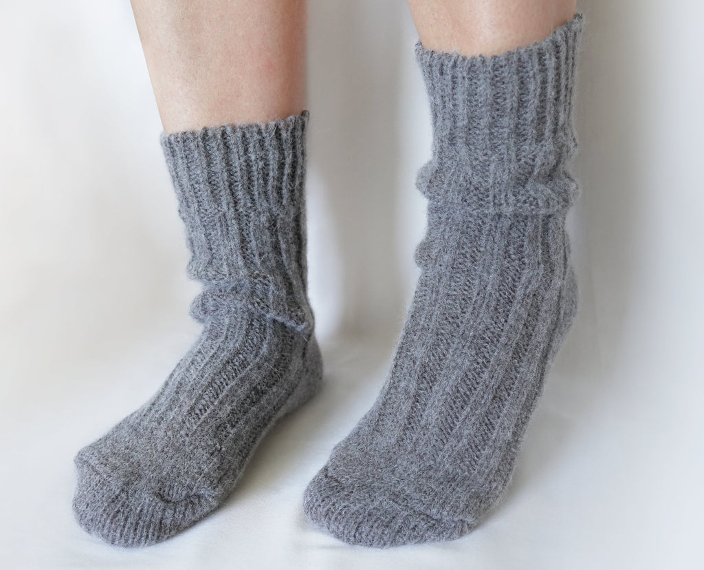 tittimitti tittimitti® Women’s Alpaca Wool Socks 3-Pack – Soft Warm Winter Crew Socks (Made in Italy) — alternative angle