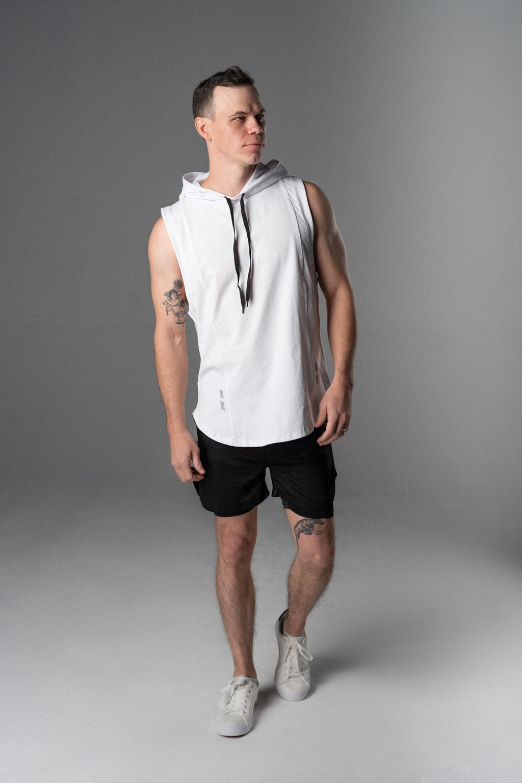 DETERMINED hooded sleeveless