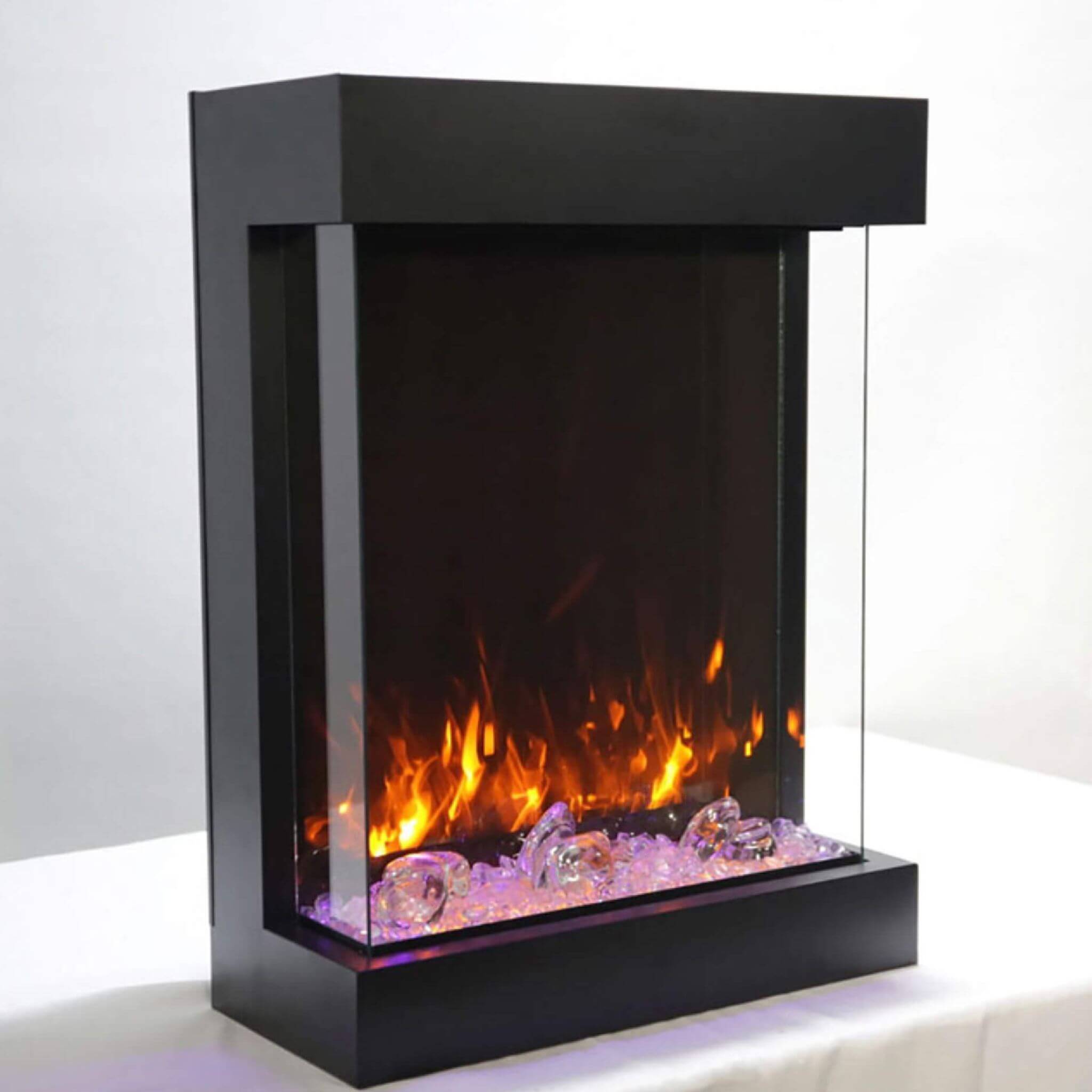 Amantii Cube 2025WM Freestanding Electric Fireplace [CUBE-2025WM] (SAK16508) – SAKSBY WHOLESALE, view 3