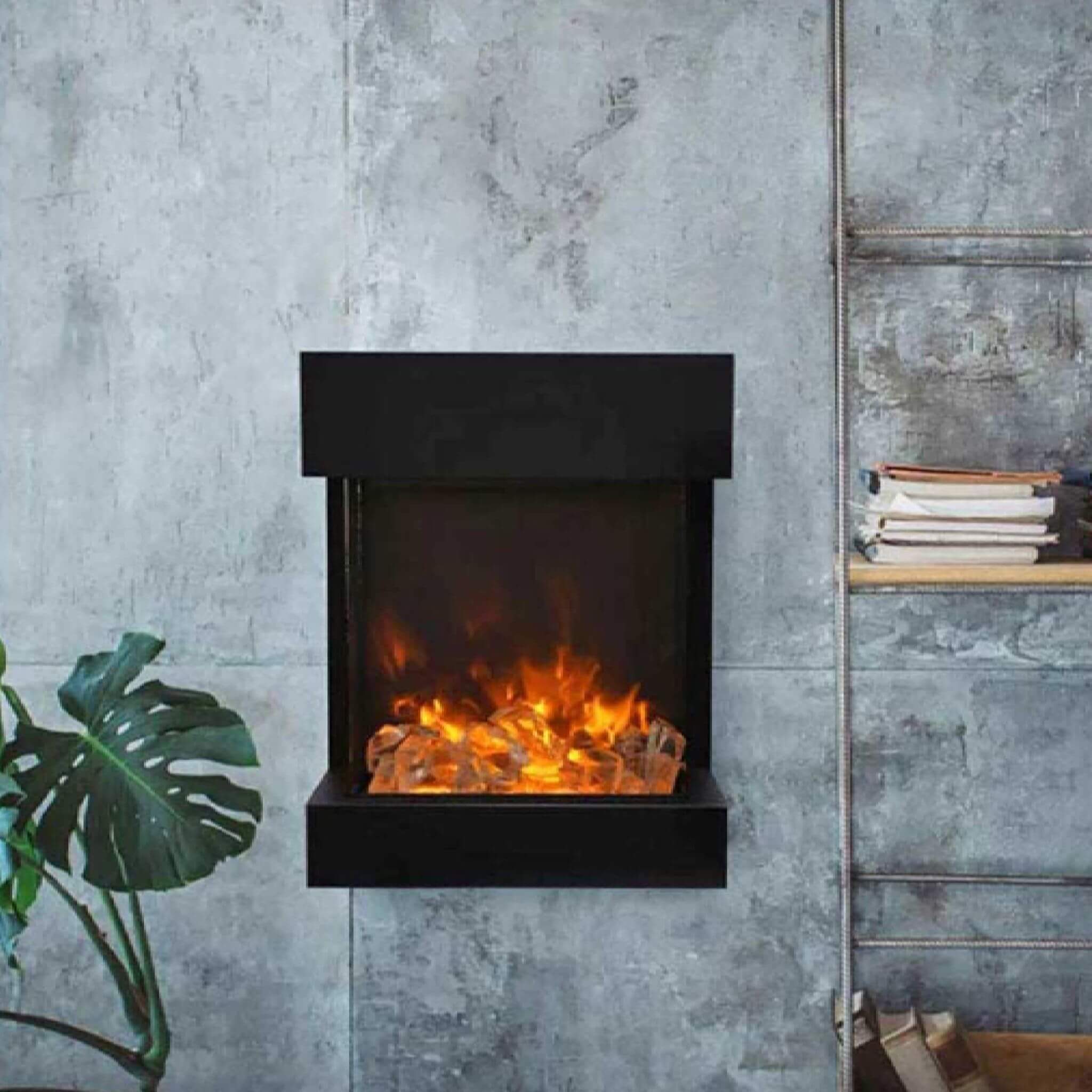 Amantii Cube 2025WM Freestanding Electric Fireplace [CUBE-2025WM] (SAK16508) – SAKSBY WHOLESALE
