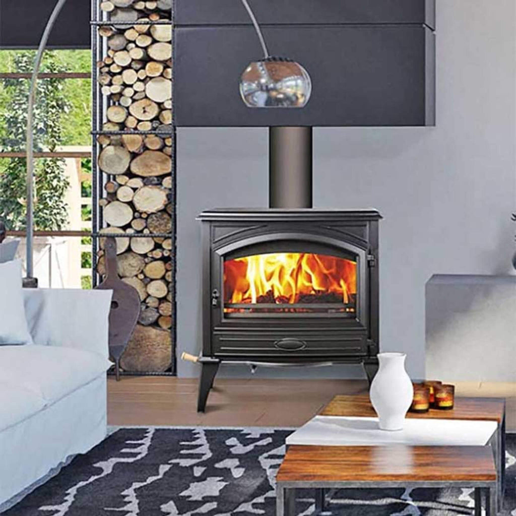 Amantii Lynwood Wood Burning Cast Iron Stove Fireplace [LYNWOOD-W76] (SAK25618) – SAKSBY WHOLESALE, view 4