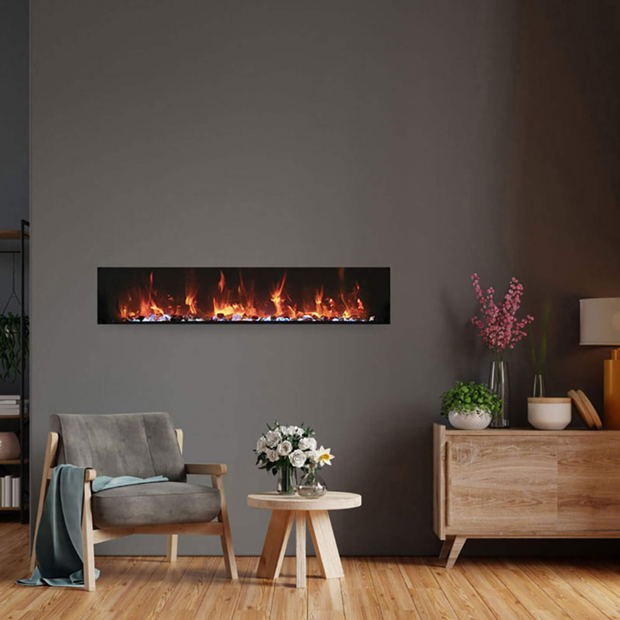 Amantii Panorama BI Extra Slim 60-Inch Smart Electric Fireplace [BI-60-XTRASLIM] (SAK59128) – SAKSBY WHOLESALE, view 4