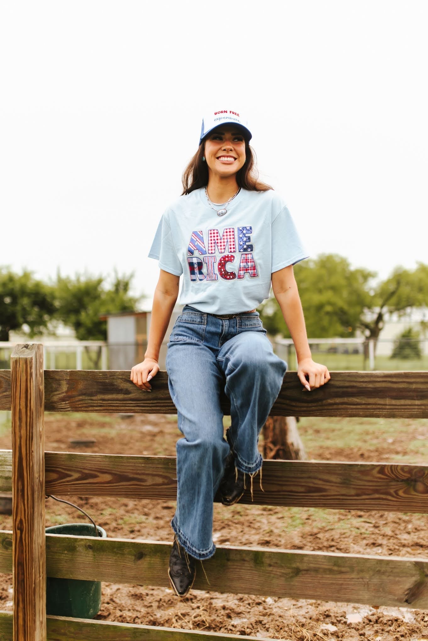 Wild Junkie America Sequin Patch Tee — construction detail