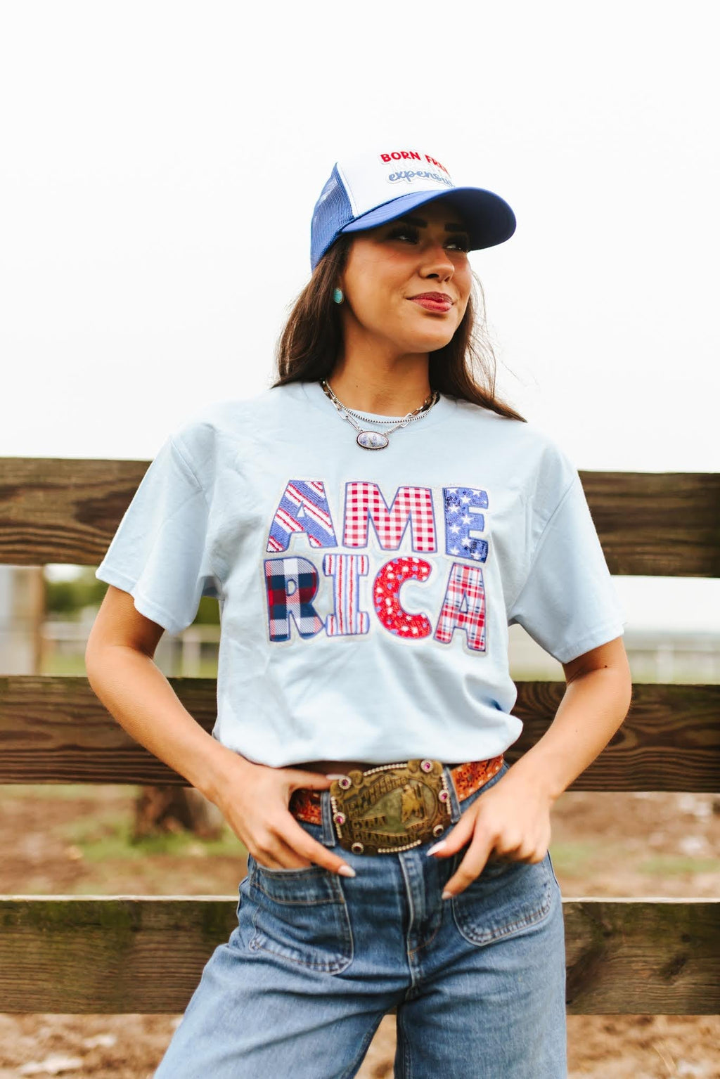 Wild Junkie America Sequin Patch Tee — main product shot