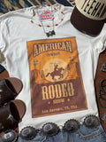 Wild Junkie American Cowboy Rodeo Show Graphic Tee — main product shot