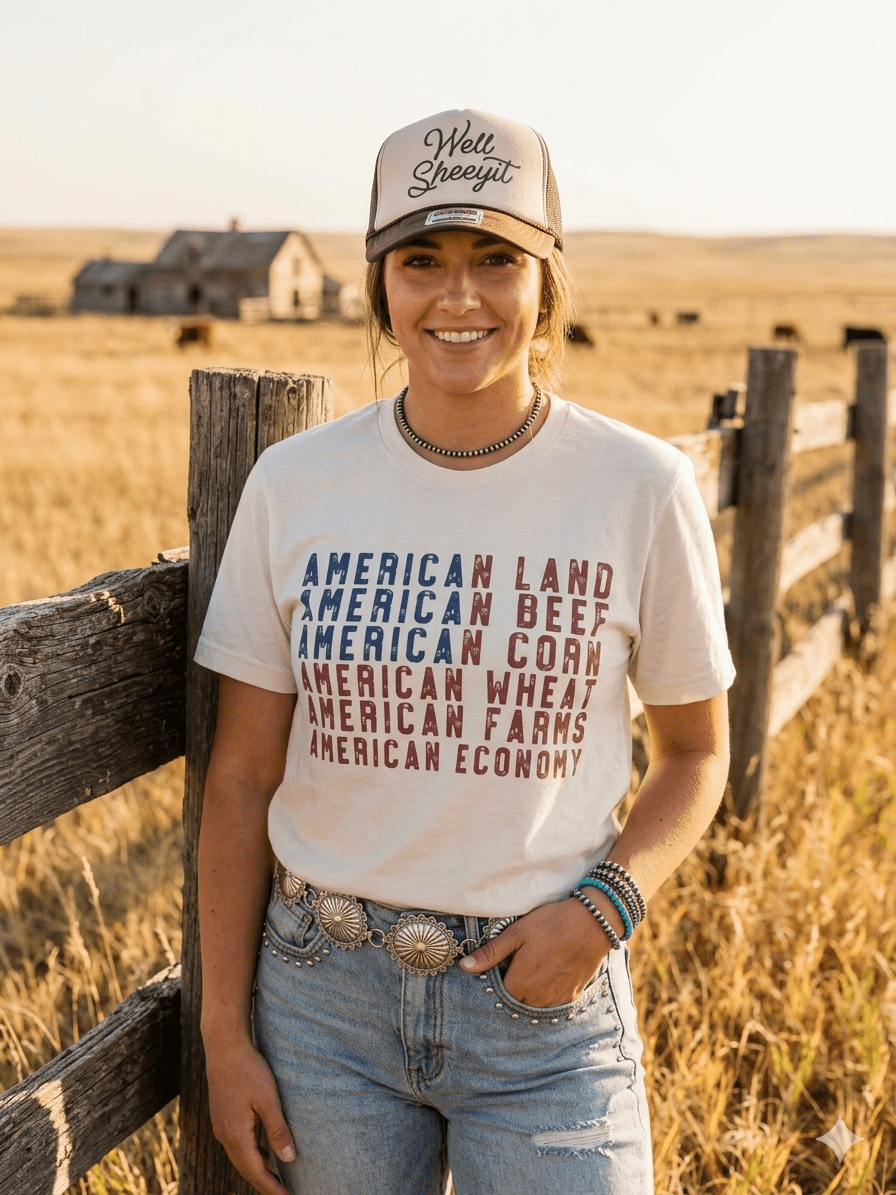 Wild Junkie American Land Graphic Tee — lifestyle worn / used context