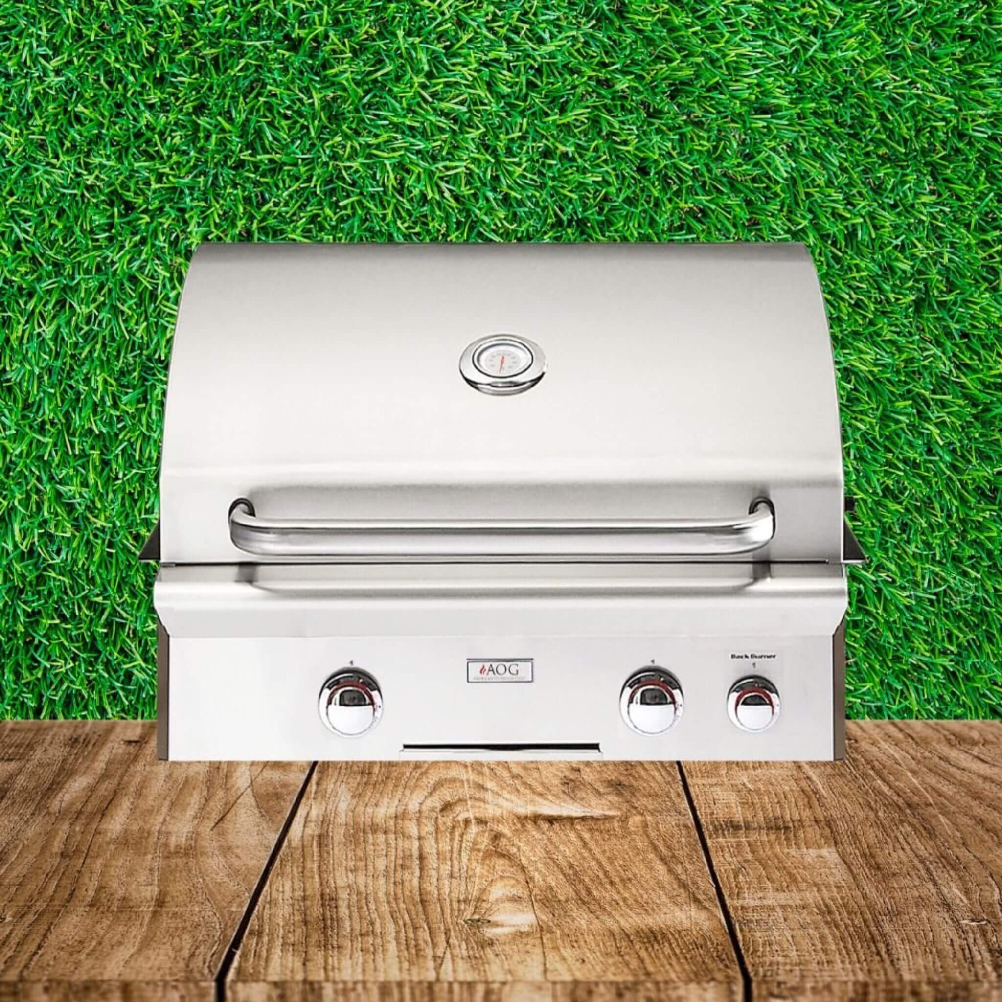 American Outdoor Grill L-Series 24-Inch 2-Burner Built-In Natural Gas Grill W/ Rotisserie Kit [24NBL] (SAK81425) – SAKSBY WHO