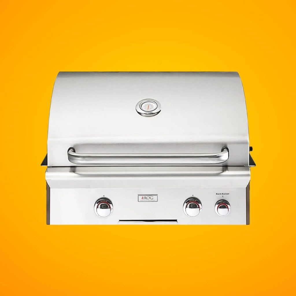 American Outdoor Grill L-Series 24-Inch 2-Burner Built-In Natural Gas Grill W/ Rotisserie Kit [24NBL] (SAK81425) – SAKSBY WHO
