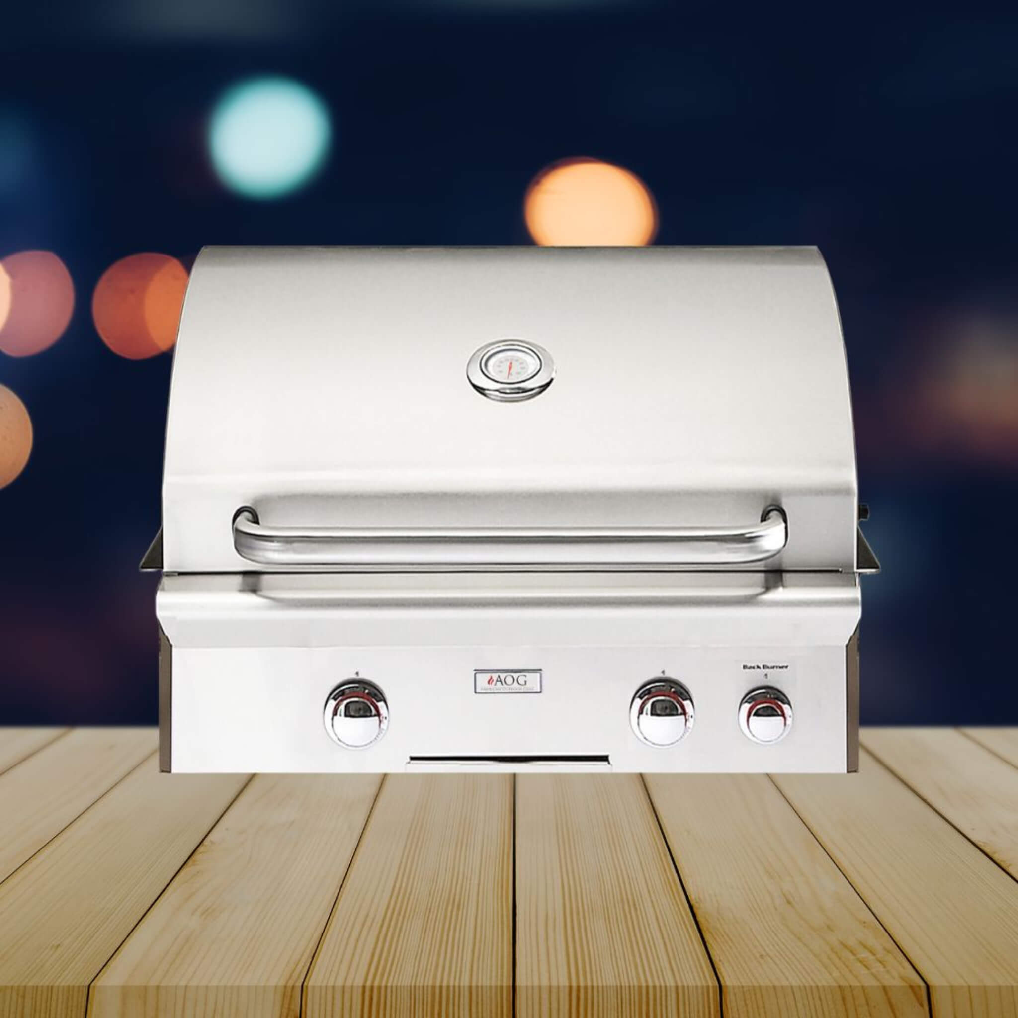 American Outdoor Grill T-Series 24-Inch 2-Burner Built-In Natural Gas Grill W/ Rotisserie Kit [24NBT] (SAK65205) – SAKSBY WHO