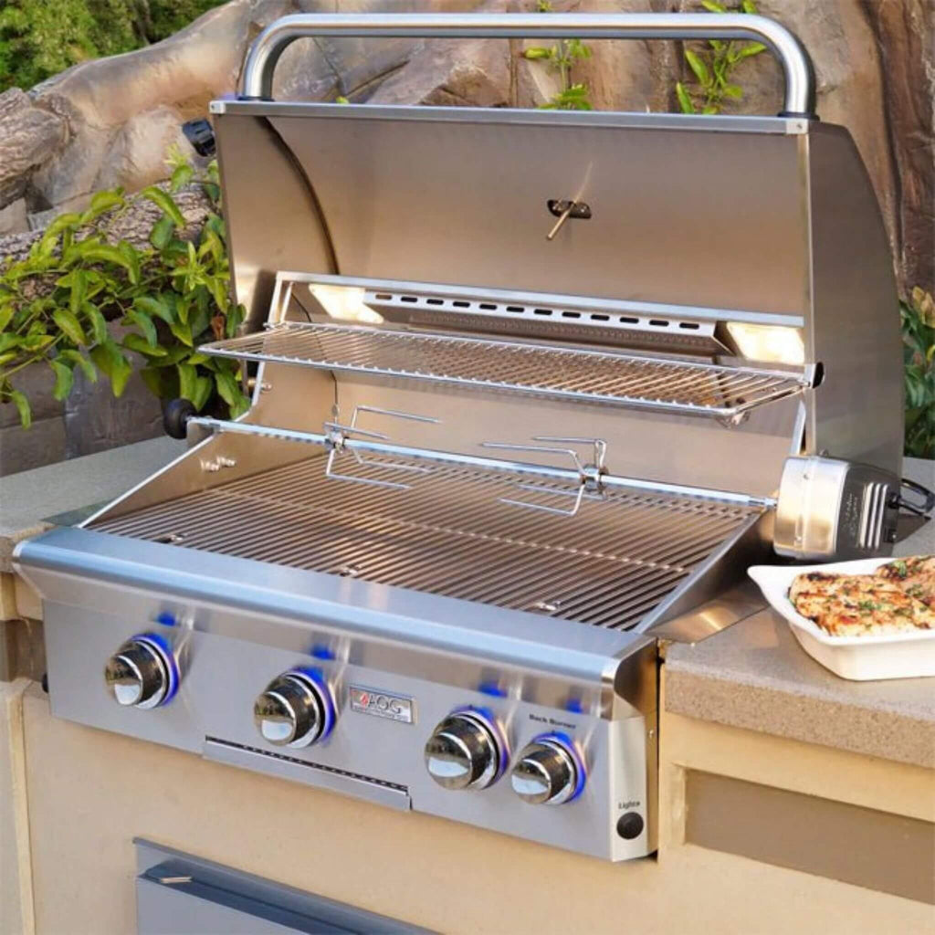 American Outdoor Grill L-Series 30-Inch 3-Burner Built-In Natural Gas Grill W/ Rotisserie Kit [30NBL] (SAK57636) – SAKSBY WHO