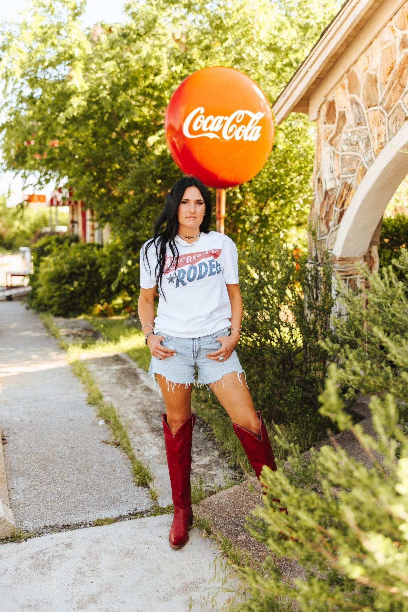 Wild Junkie American Rodeo Classic Graphic Tee — Wild Junkie branding close-up