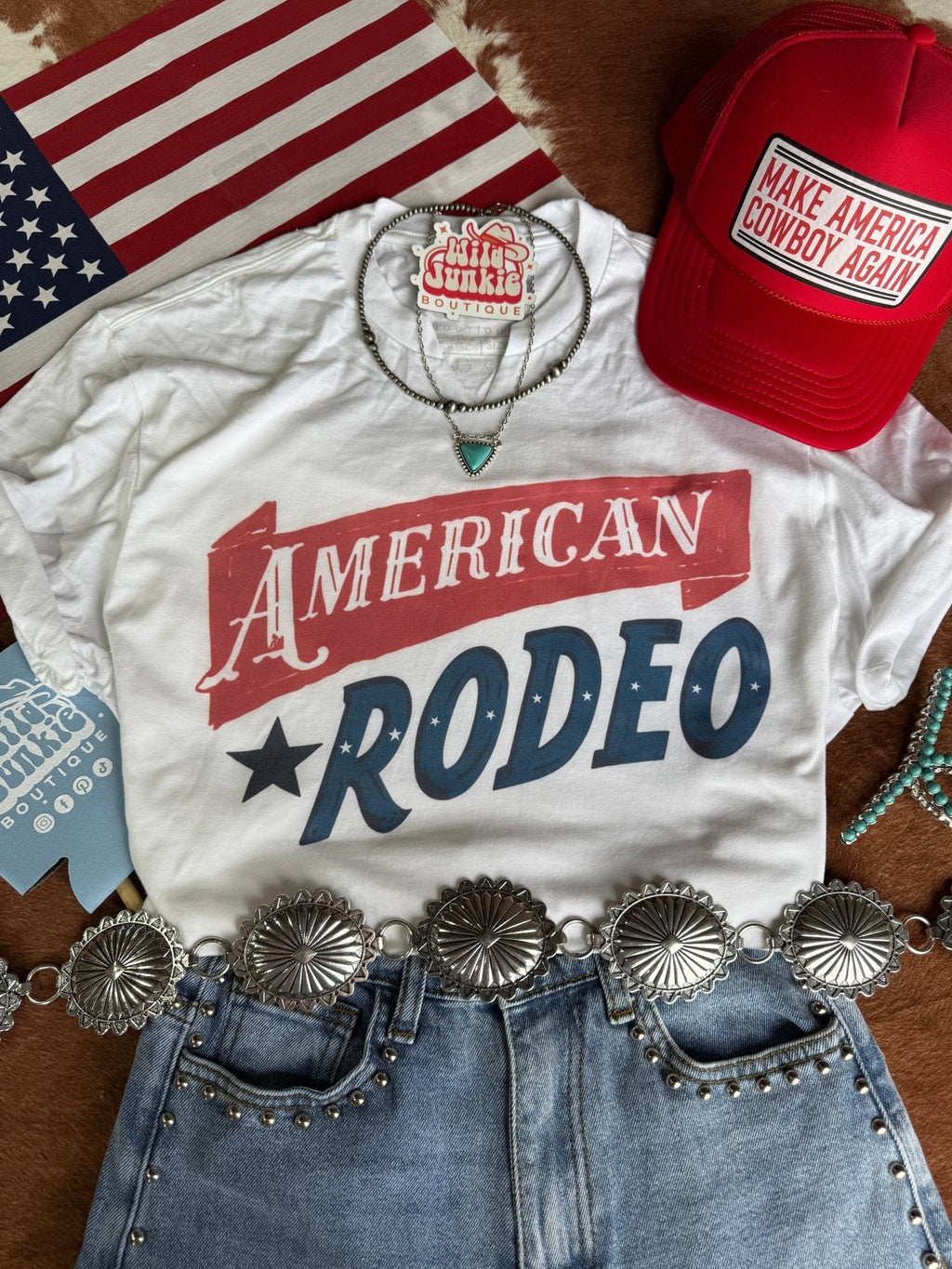 Wild Junkie American Rodeo Classic Graphic Tee — main product shot
