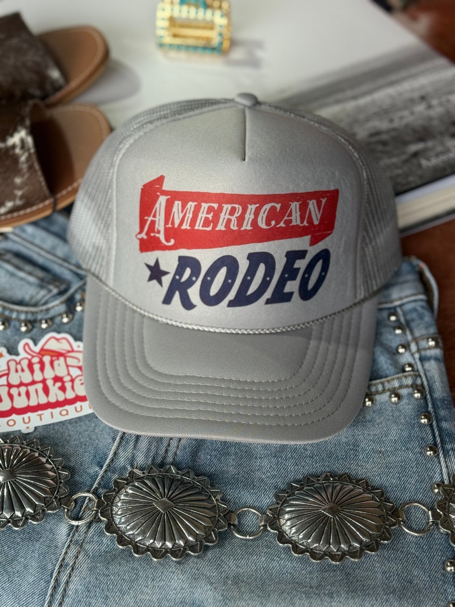 Wild Junkie American Rodeo Classic Trucker Hat — main product shot