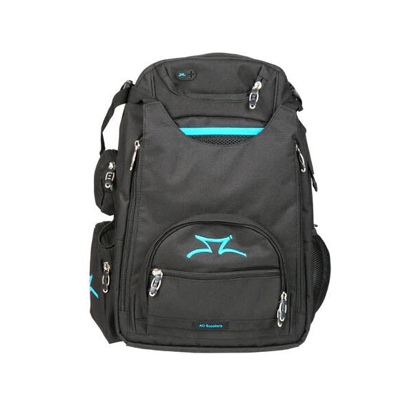 AO Transit Scooter Backpack - Black/Turquoise by Skates USA