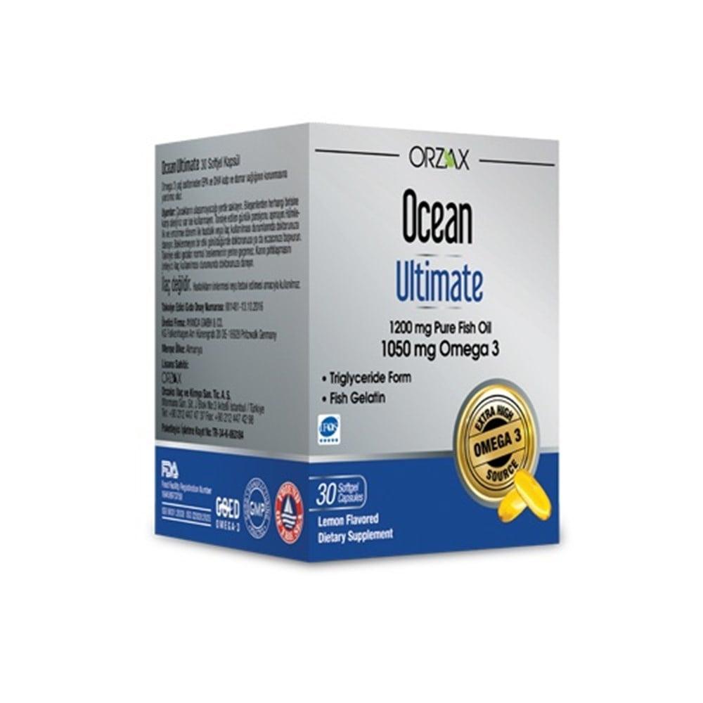 Orzax Omega-3 Dietary Supplement - Fish Oil Capsules with EPA & DHA, Gluten-Free & Non-GMO - Supports Heart Health & Cognitive Function