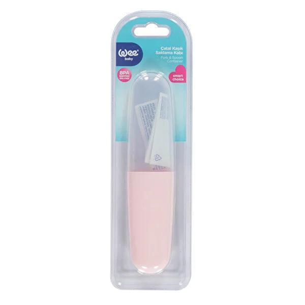 Wee Baby Baby Utensil Holder - BPA-Free Silicone Storage for Baby Cutlery, Easy to Use & Clean