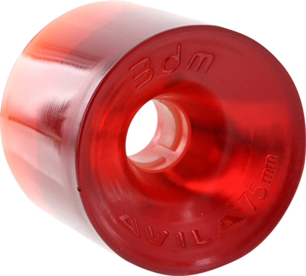 Seismic 3DM Avila Wheels 75x65mm 73a - Crystal Clear Red (Set of 4) by Skates USA