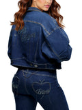 Apple Bottom Jeans Denim Chain Link Jacket — main shot