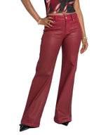 Apple Bottom Jeans Low-Rise Wide-Leg Jean - Red Delicious — alternate view