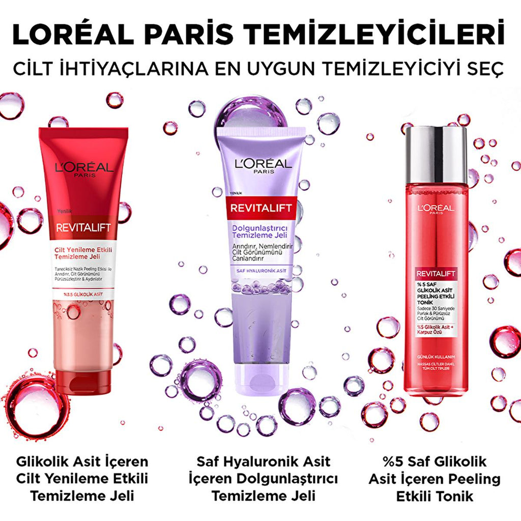Loreal Paris Revitalift Cleansing Gel - Hydrating Cleanser for Women | 150 ml