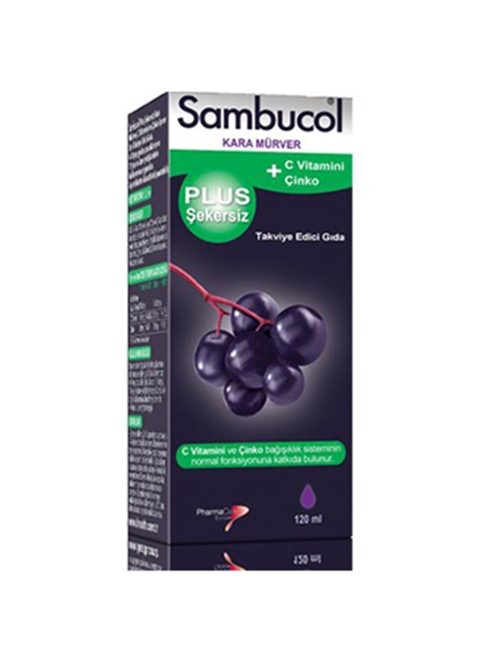 Sambucol Plus Sugar-Free Black Elderberry Syrup - Immune System Support for Kids & Adults