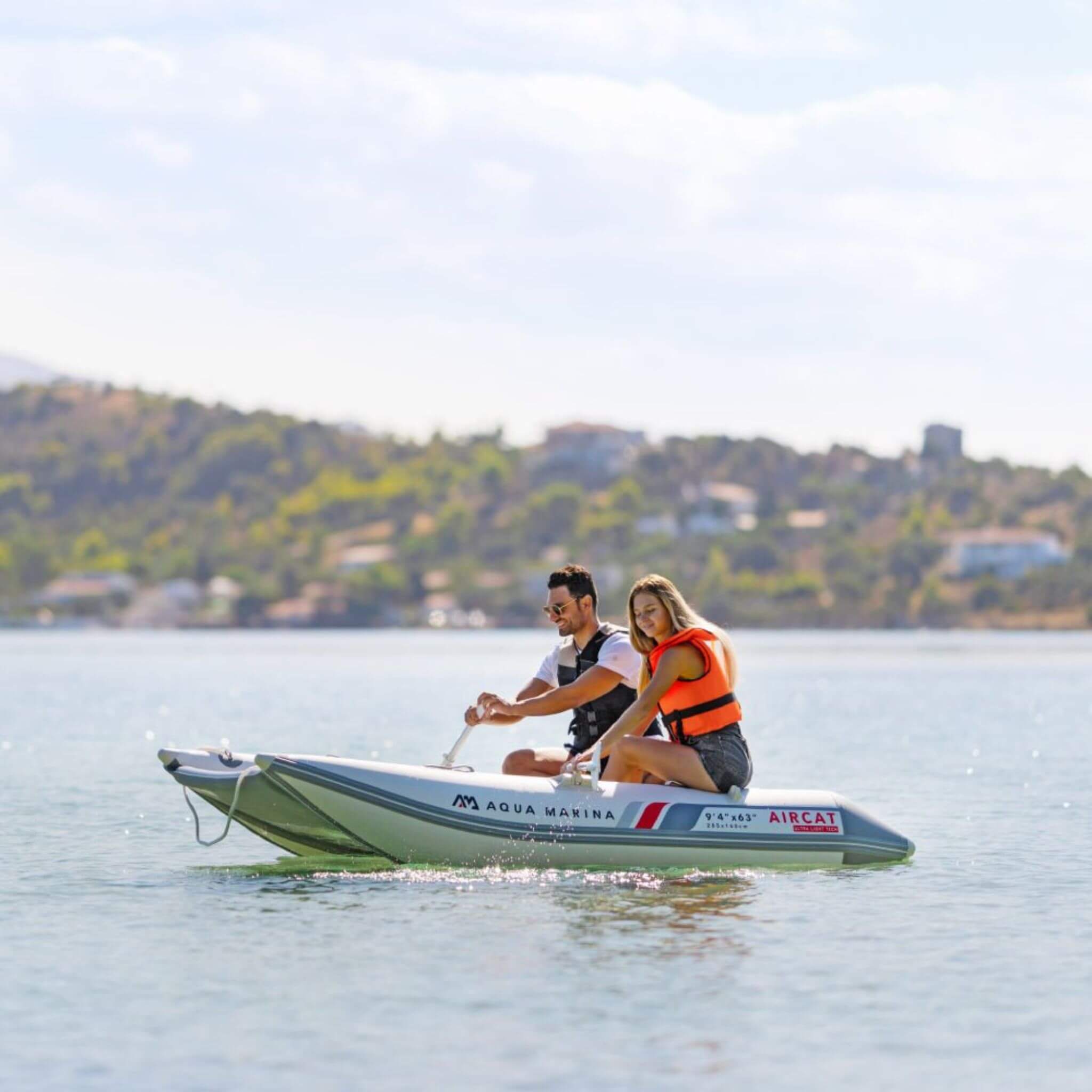 Aqua Marina Aircat 11FT 5-Person High-Speed Inflatable Catamaran With DWF Air Deck [BT-AC335] (SAK10650) – SAKSBY WHOLESALE, 
