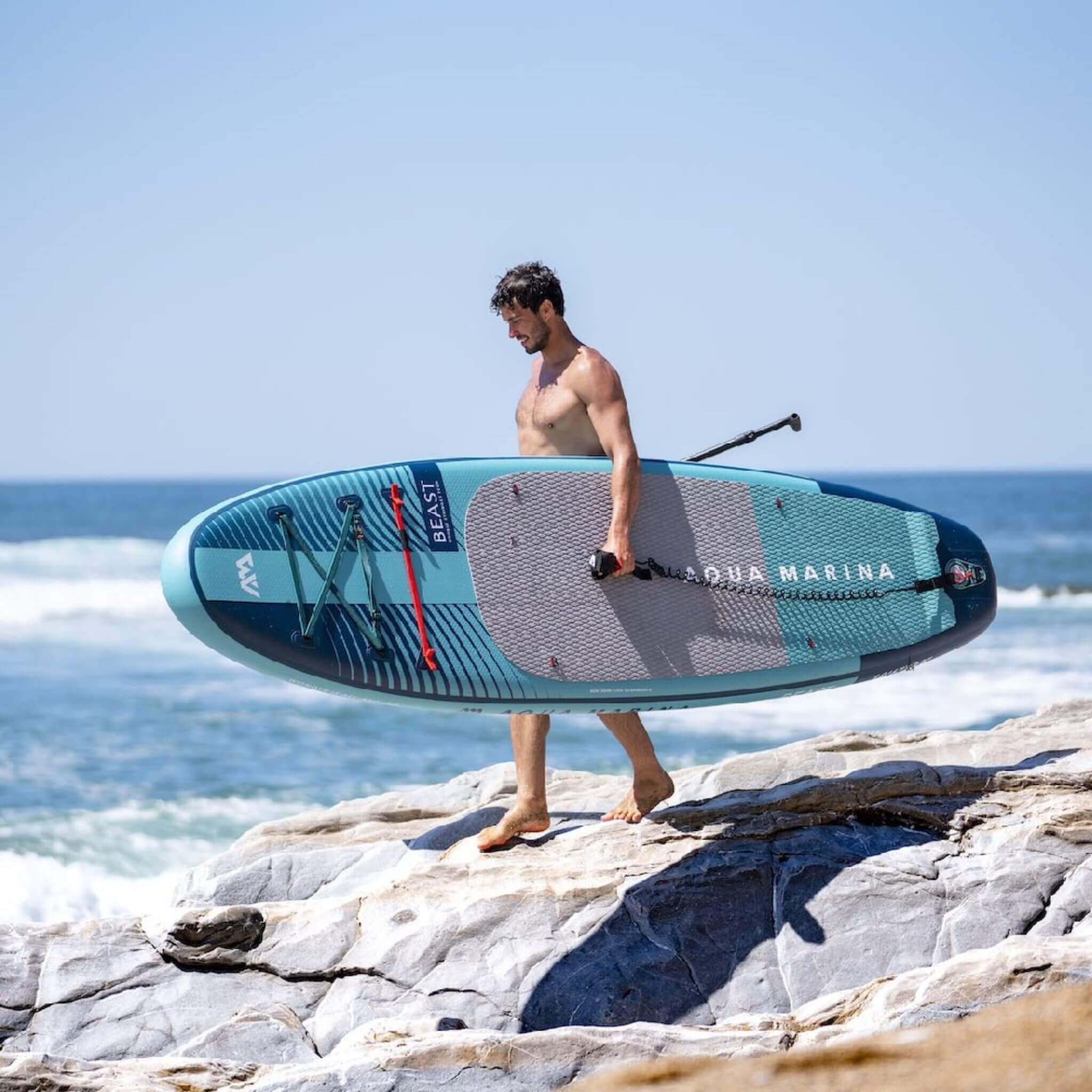Aqua Marina Beast 10FT Advanced All-Around Inflatable SUP With Carbon Hybrid Paddle [BT-23BEP] (SAK89512) – SAKSBY WHOLESALE,