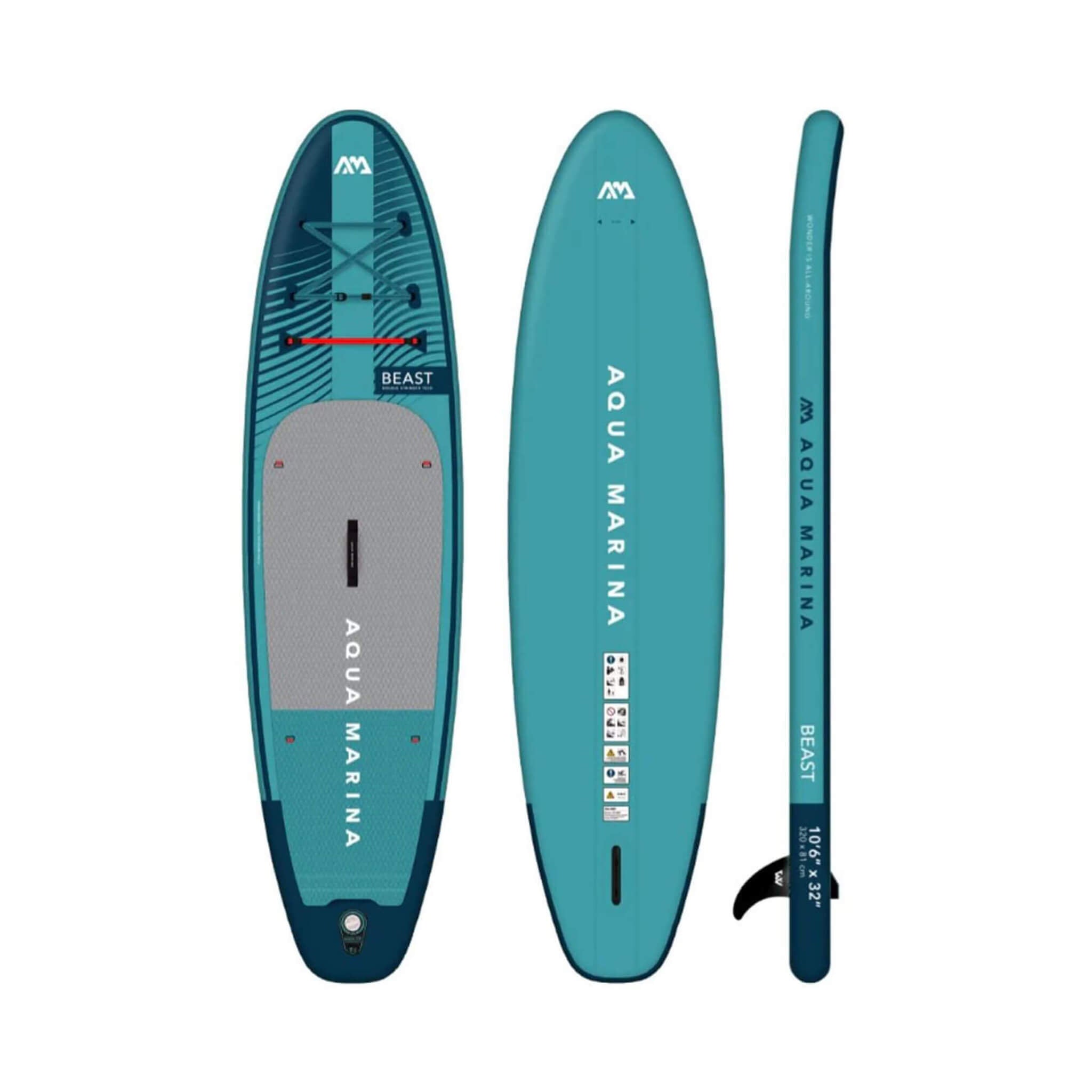 Aqua Marina Beast 10FT Advanced All-Around Inflatable SUP With Carbon Hybrid Paddle [BT-23BEP] (SAK89512) – SAKSBY WHOLESALE,