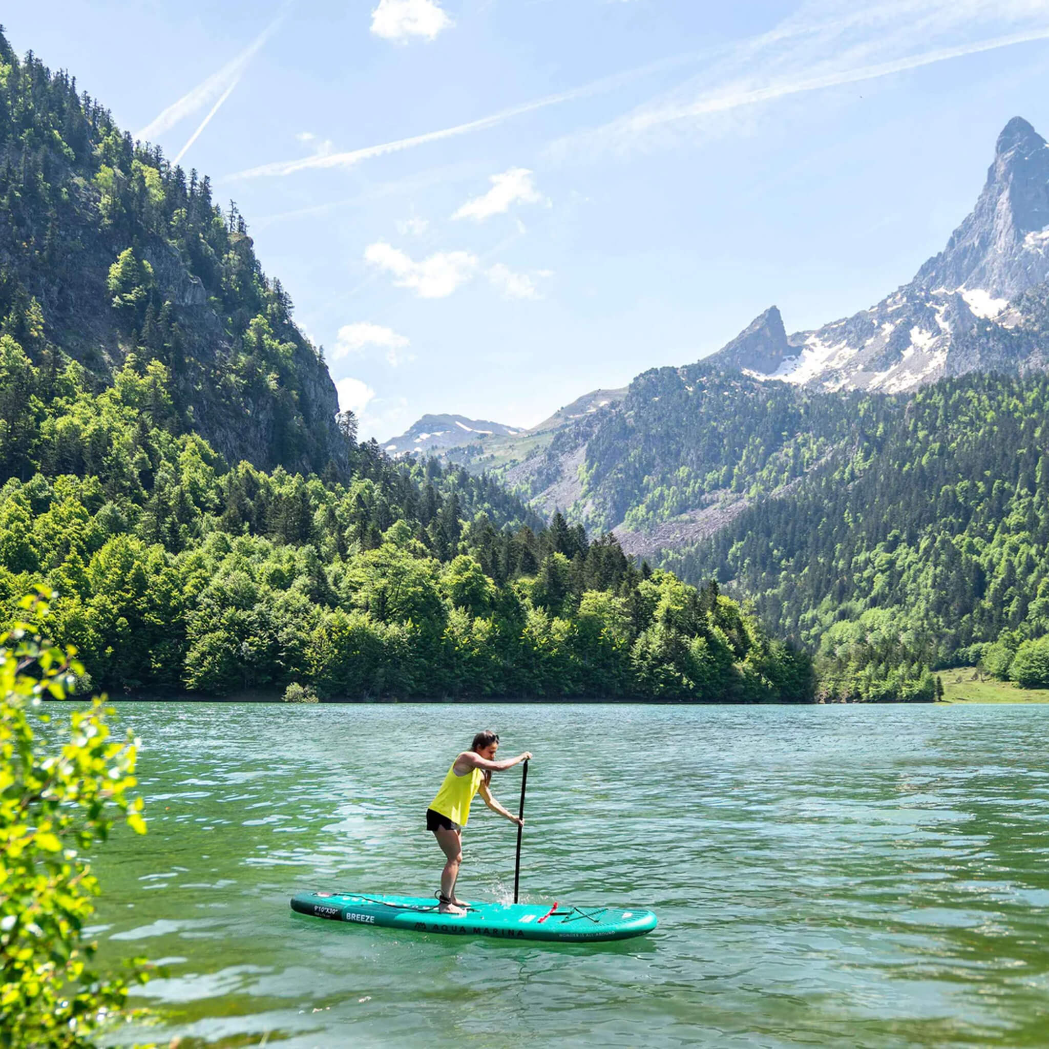 Aqua Marina Breeze 9FT Green Compact Inflatable SUP With Drop Stitch Light Technology [BT-23BRP] (SAK68745) – SAKSBY WHOLESAL
