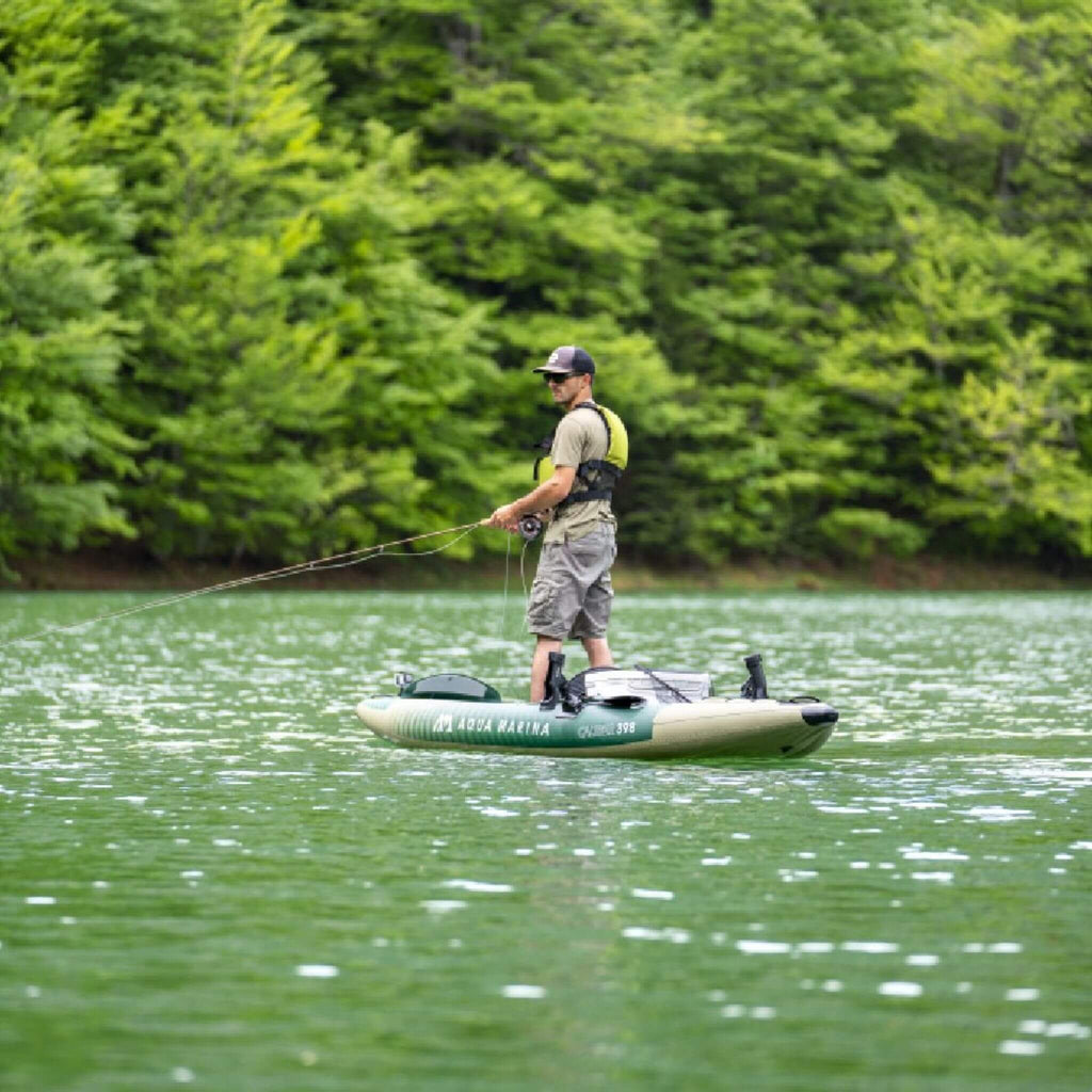 Aqua Marina Caliber 13FT Angling Kayak With Foldable Fishing Seat [Paddle Excluded] [CA-398] (SAK23467) – SAKSBY WHOLESALE, v