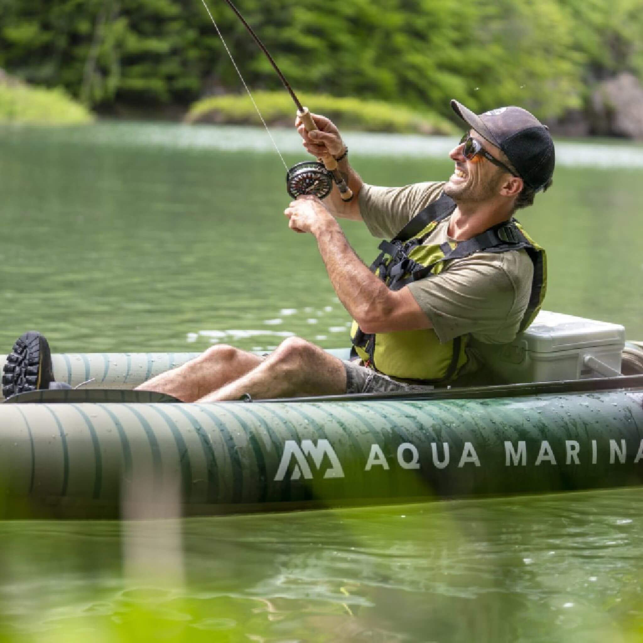 Aqua Marina Caliber 13FT Angling Kayak With Foldable Fishing Seat [Paddle Excluded] [CA-398] (SAK23467) – SAKSBY WHOLESALE, v