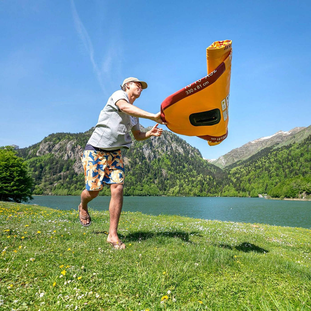 Aqua Marina Fusion 10FT Premium All-Around SUP W/ Durable PVC Rail Layers & Grooved EVA Footpad [BT-23FUP] (SAK37195) – SAKSB