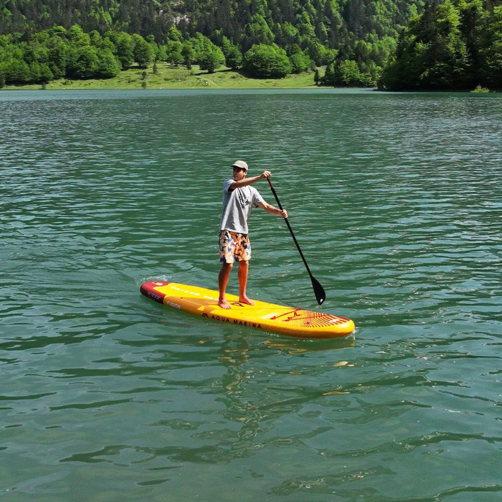 Aqua Marina Fusion 10FT Premium All-Around SUP W/ Durable PVC Rail Layers & Grooved EVA Footpad [BT-23FUP] (SAK37195) – SAKSB