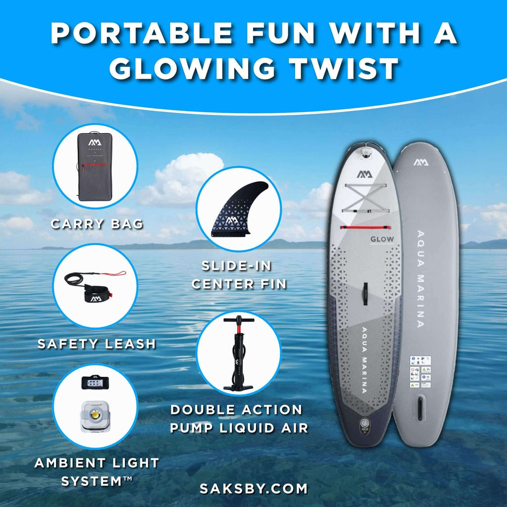 Aqua Marina Glow 10FT All-Around ISUP With Ambient Light System And Safety Leash [BT-24GL] (SAK48269) – SAKSBY WHOLESALE, vie