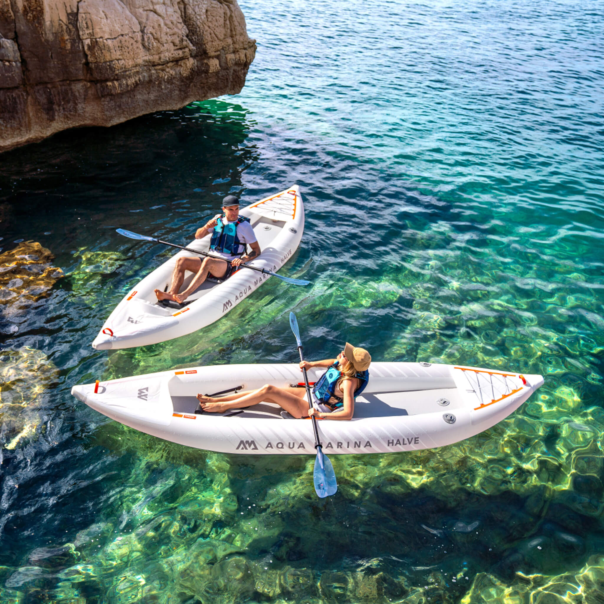 Aqua Marina Halve Ultra-Light Packayak™ 2-Person Kayak With DWF Deck [Paddle Excluded] [HA-398] (SAK41876) – SAKSBY WHOLESALE
