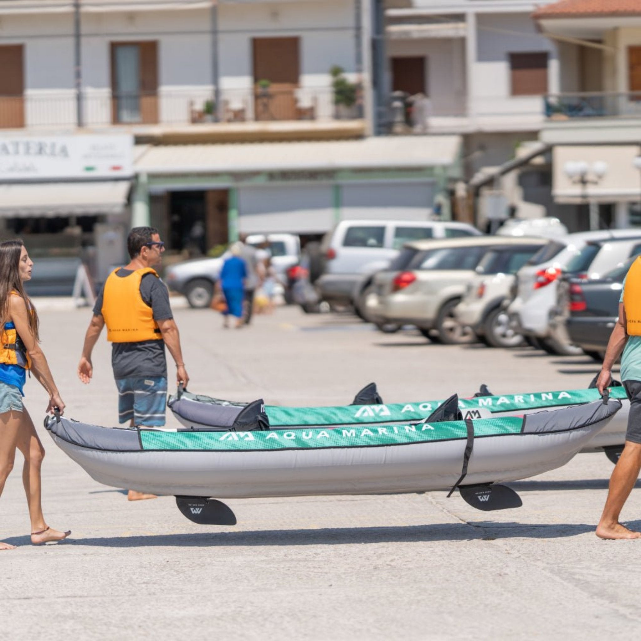 Aqua Marina Laxo 320 2-Person 10FT Recreational Kayak With High-Back Seat And Adjustable Cargo Bungee [LA-320] (SAK01396) – S